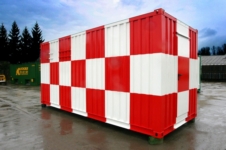 Raktár és veszélyes hulladék tároló konténerek